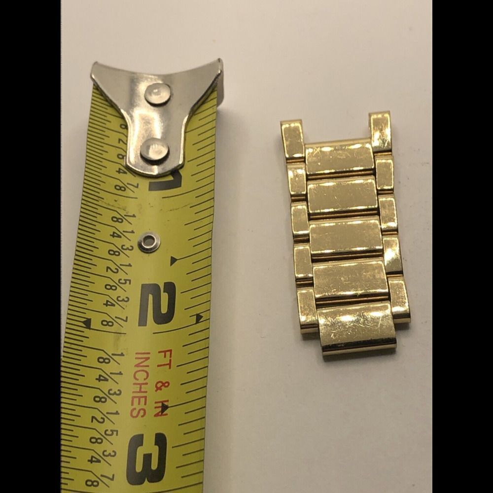 Michael Kors Watch Parts Partial Band Links No Clasp Gold 18mm FK44